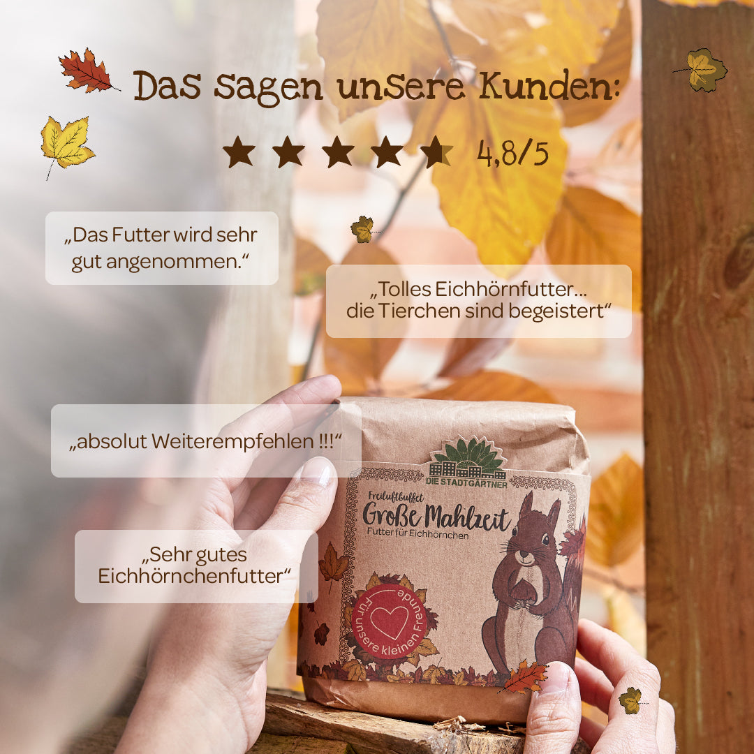 Große Mahlzeit – 1 L Eichhörnchenfutter