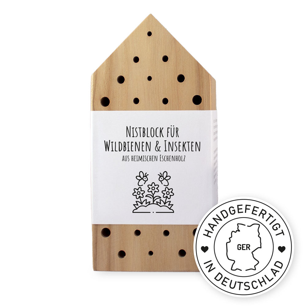Nistblock für Wildbienen