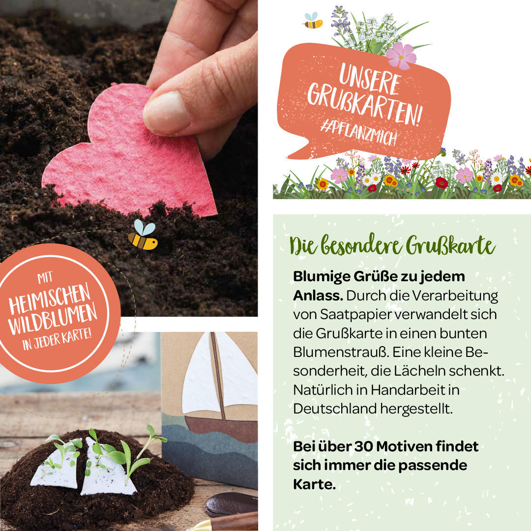Grußkarte "Entspannte Tiere"
