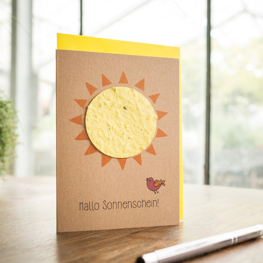 Grußkarte "Hallo Sonnenschein"