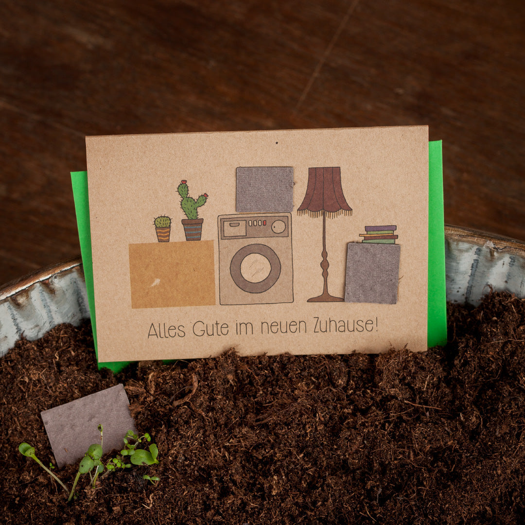 Umzugskarte "Alles Gute"