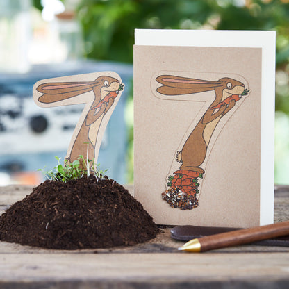 Geburtstagskarte "Sieben"