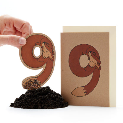 Geburtstagskarte "Neun"