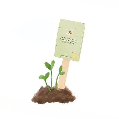 Hat die Blume einen Knick, war die Hummel wohl zu dick - Saatgruß