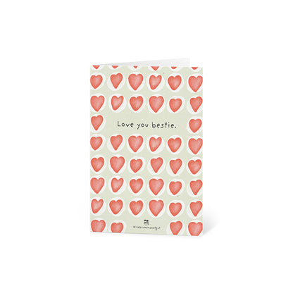 Grußkarte - Love you bestie