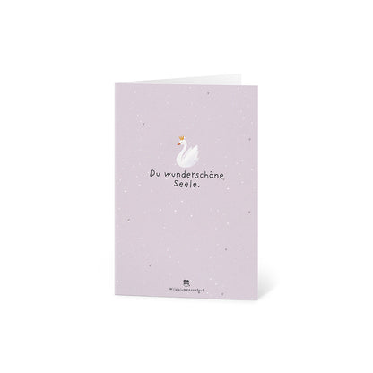 Grußkarte - Du wunderschöne Seele