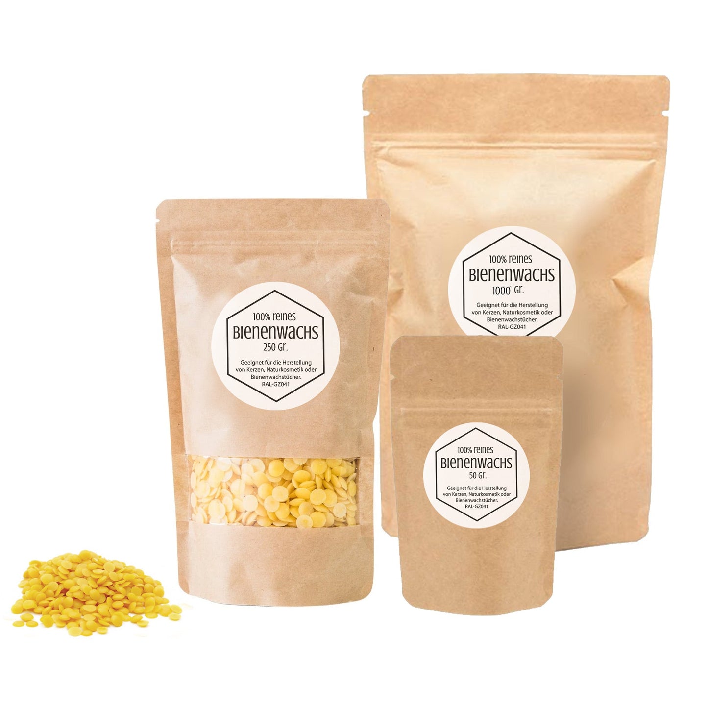 100% reines Bienenwachs - (Kerzenwachs)