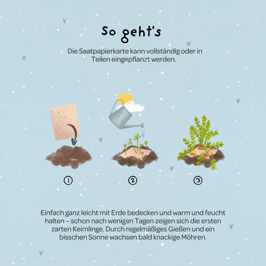 Grußkarte - Ich mag dich mit all deinen Karotten