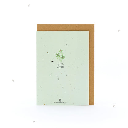 Grußkarte - Viel Glück!