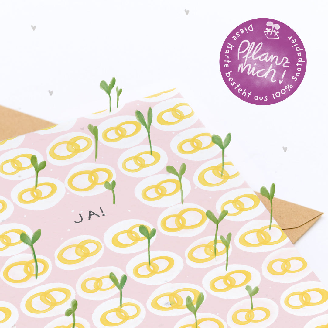 Grußkarte - Ja!