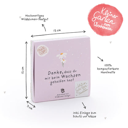 Pflanzkästchen - Danke wachsen