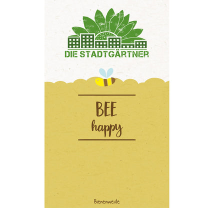 Saatgruß "Bee happy"