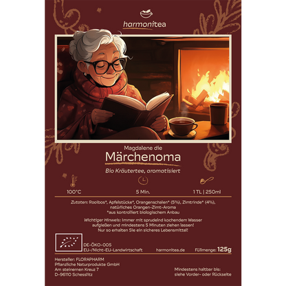 Magdalene die Märchenoma, Bio-Rooibos mit Orange-Zimt