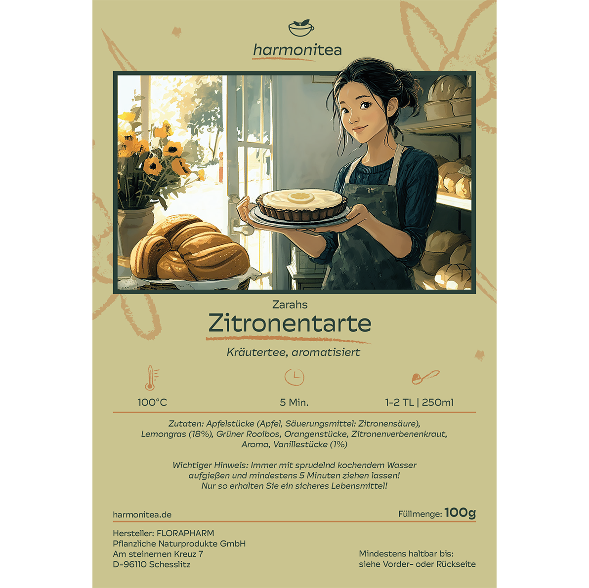 Zarahs Zitronentarte, Tee mit Vanille-Lemongras