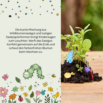 10 x buntes Saatkonfetti im Tütchen