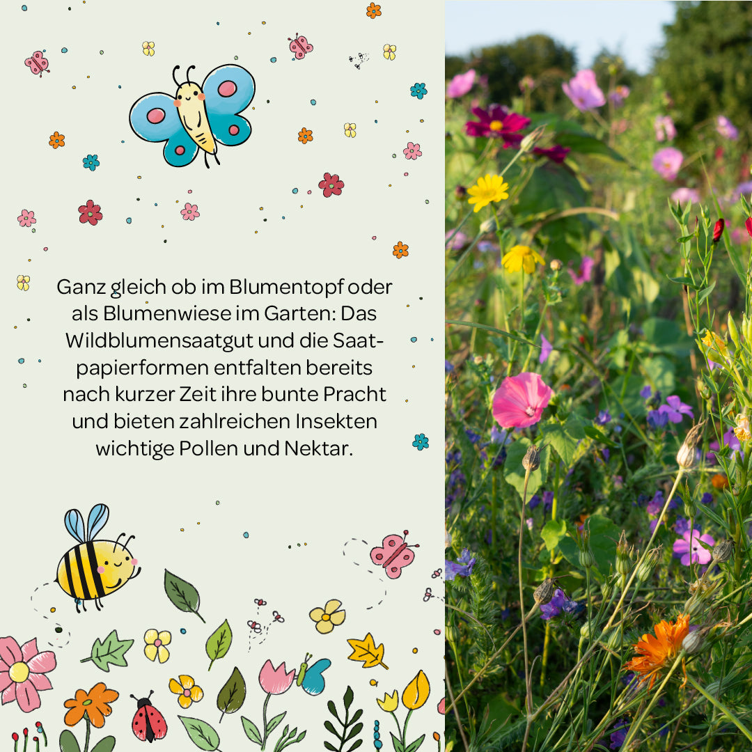 10 x buntes Saatkonfetti im Tütchen