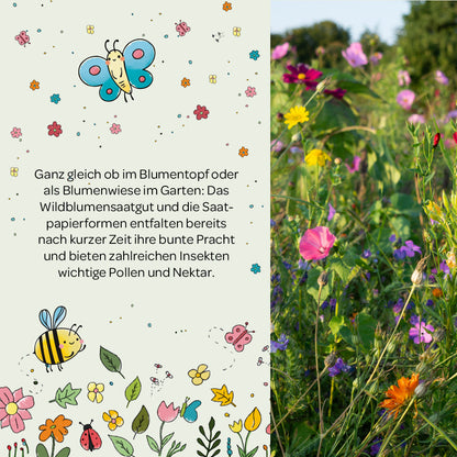 10 x buntes Saatkonfetti im Tütchen