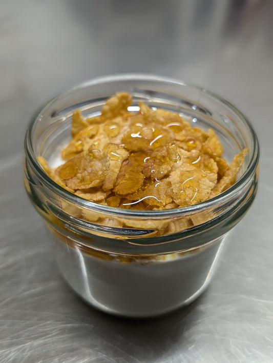 Yogurt-honey cream (vegan possible)