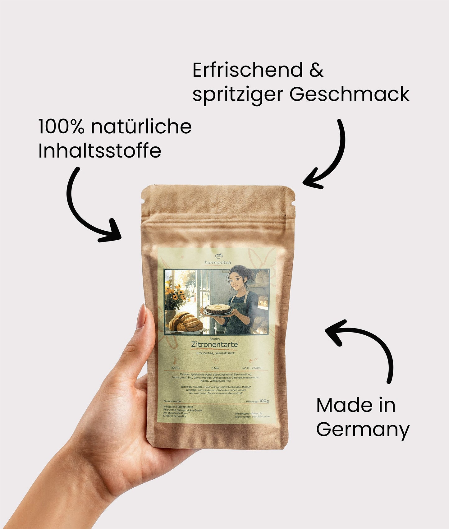 Zarahs Zitronentarte, Tee mit Vanille-Lemongras