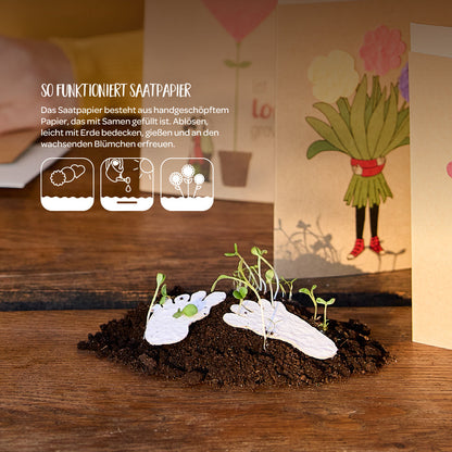 Osterkarte "Möhrige Grüße"