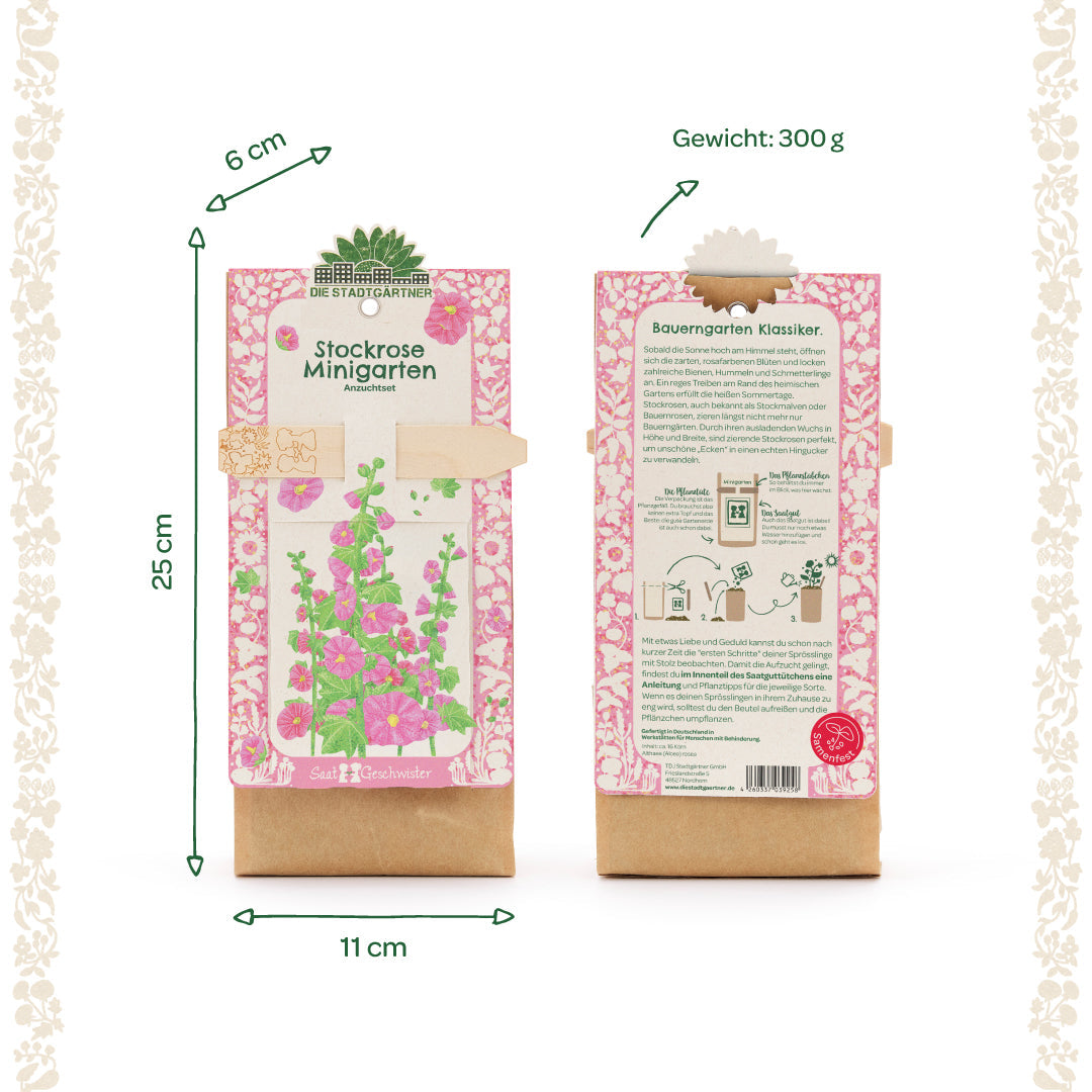 Anzuchtset – Minigarten Stockrose