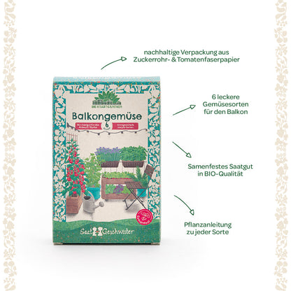 BIO-Saatgut-Set "Balkongemüse"