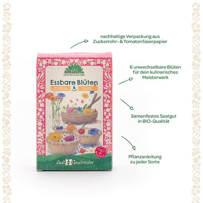 BIO-Saatgut-Set "Essbare Blüten"