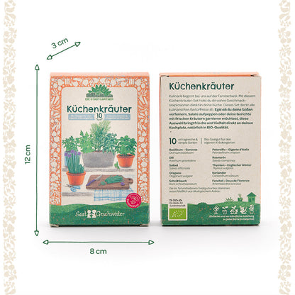 BIO-Saatgut-Set "Küchenkräuter"